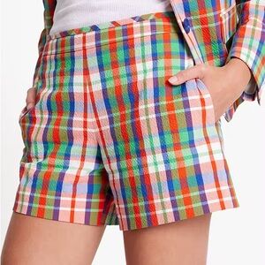 Kate spade Coastal Plaid Seesucker Shorts